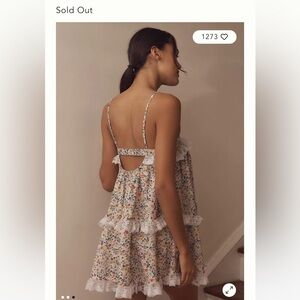 NWOTAnthropologie Multicolor  Ruffled Floral Nap Dress